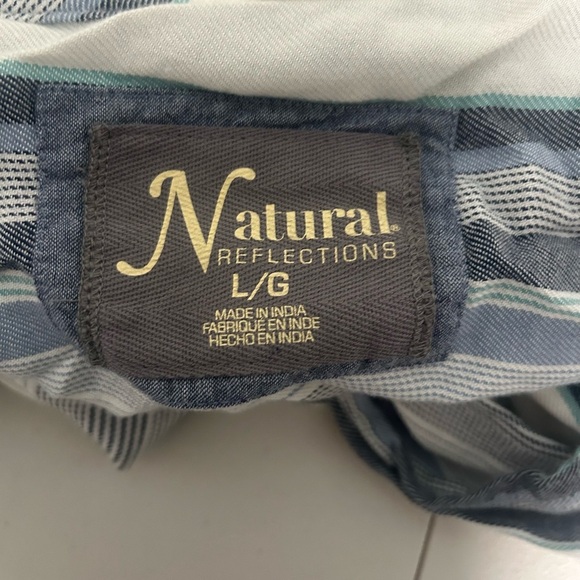 Natural Reflections Beachy Open Front Cardigan Wrap Sweater Women’s Large Fringe - Picture 3 of 7